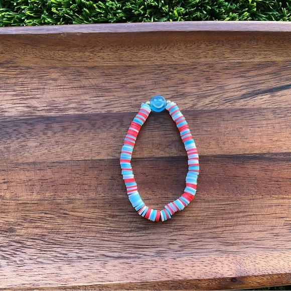 Accessories - Cute Smilie Face 4th of July Bracelet